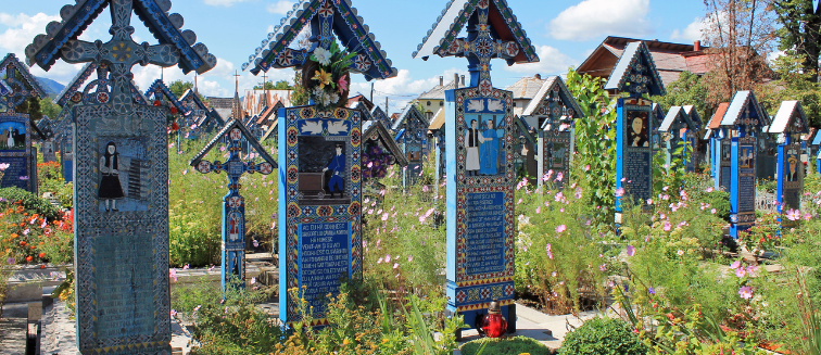 Sehenswertes in Rumänien Merry Cemetery