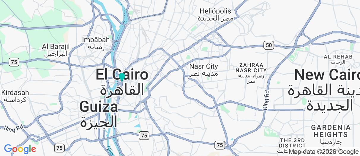 Mapa con el itinerario en Egipto