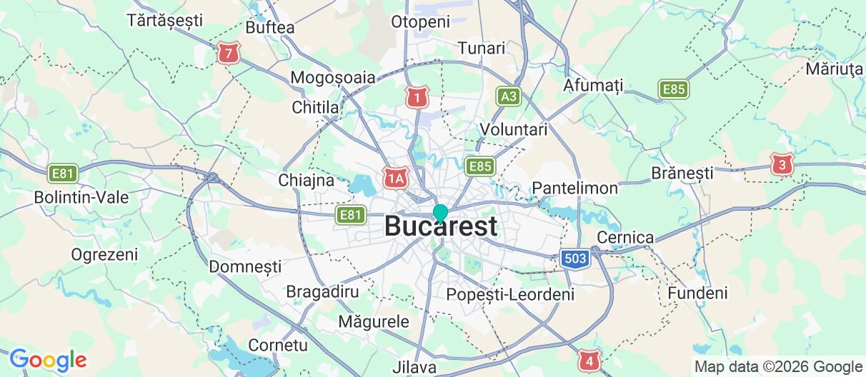 Mapa con el itinerario en Rumanía