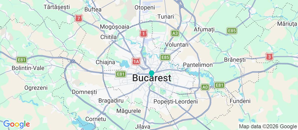Mapa con el itinerario en Rumanía